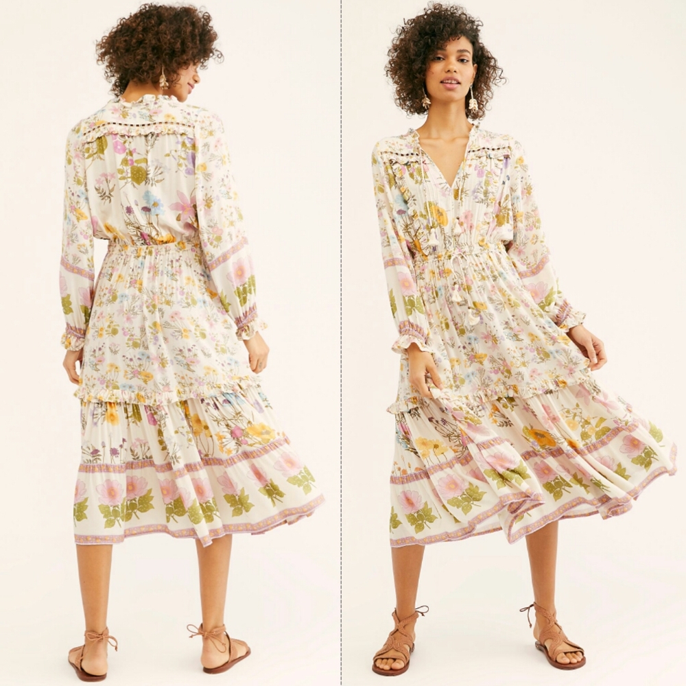 New spell designs FP wild bloom midi dress M - Picture 1 of 8
